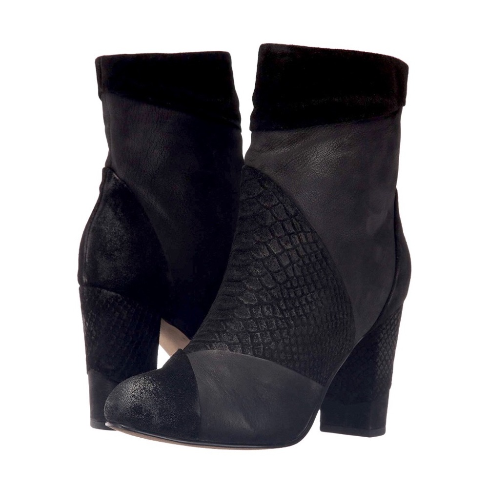 PRICE FIRM • Seychelles Leather Patchwork Hoodies